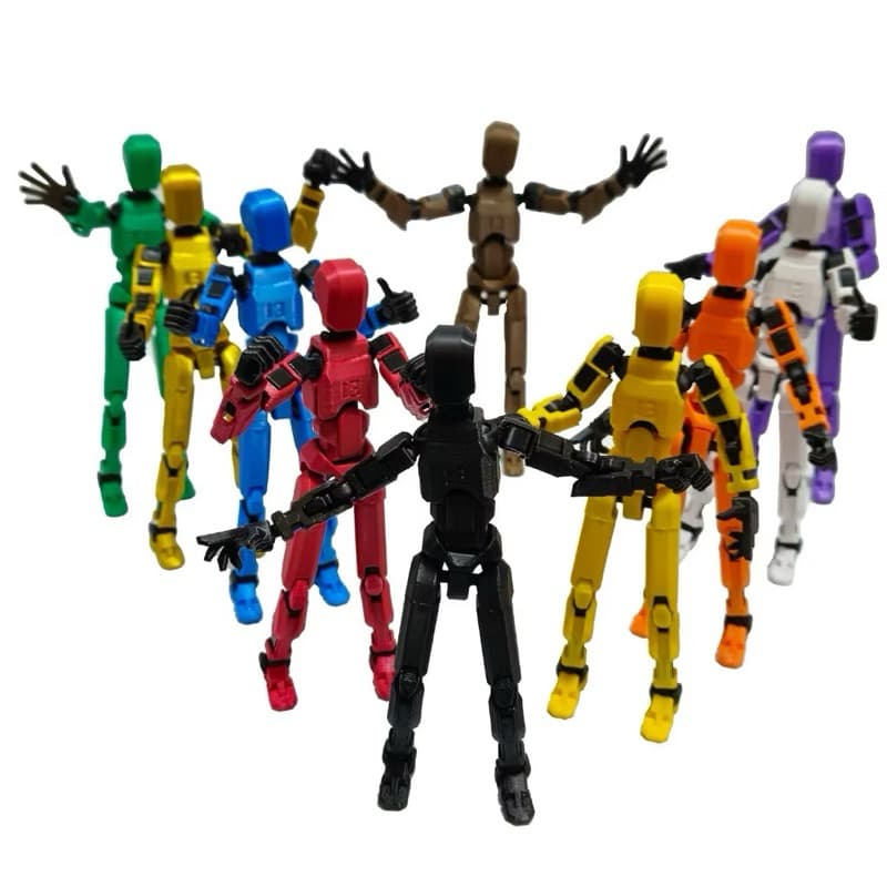 Boneco Articulado 3D Dummy 13 com Articulações Móveis (Tamanho 13 cm) Montado