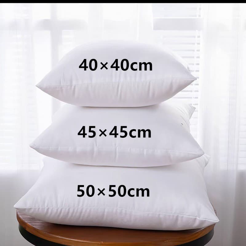 Enchimento De Almofada com  Premium 40cm/45cm/50cm Fibra Siliconada Refil Para Almofadas Sala Super Cheio Macio
