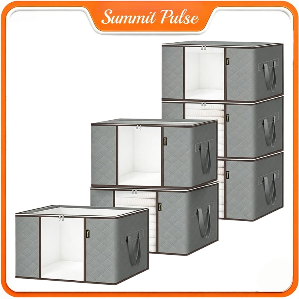 KIT 3/6 Sacos de Armazenamento | Organizador de Guarda-Roupa Roupas Viagem Anti Poeira Umidade Dobrável Multiuso