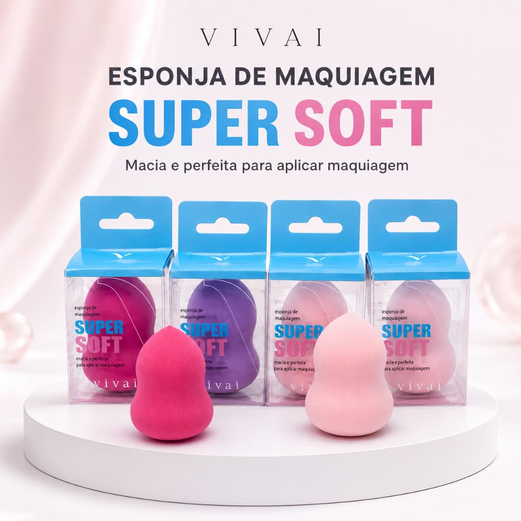 Vivai Super soft esponja Maquiagem cores Variadas