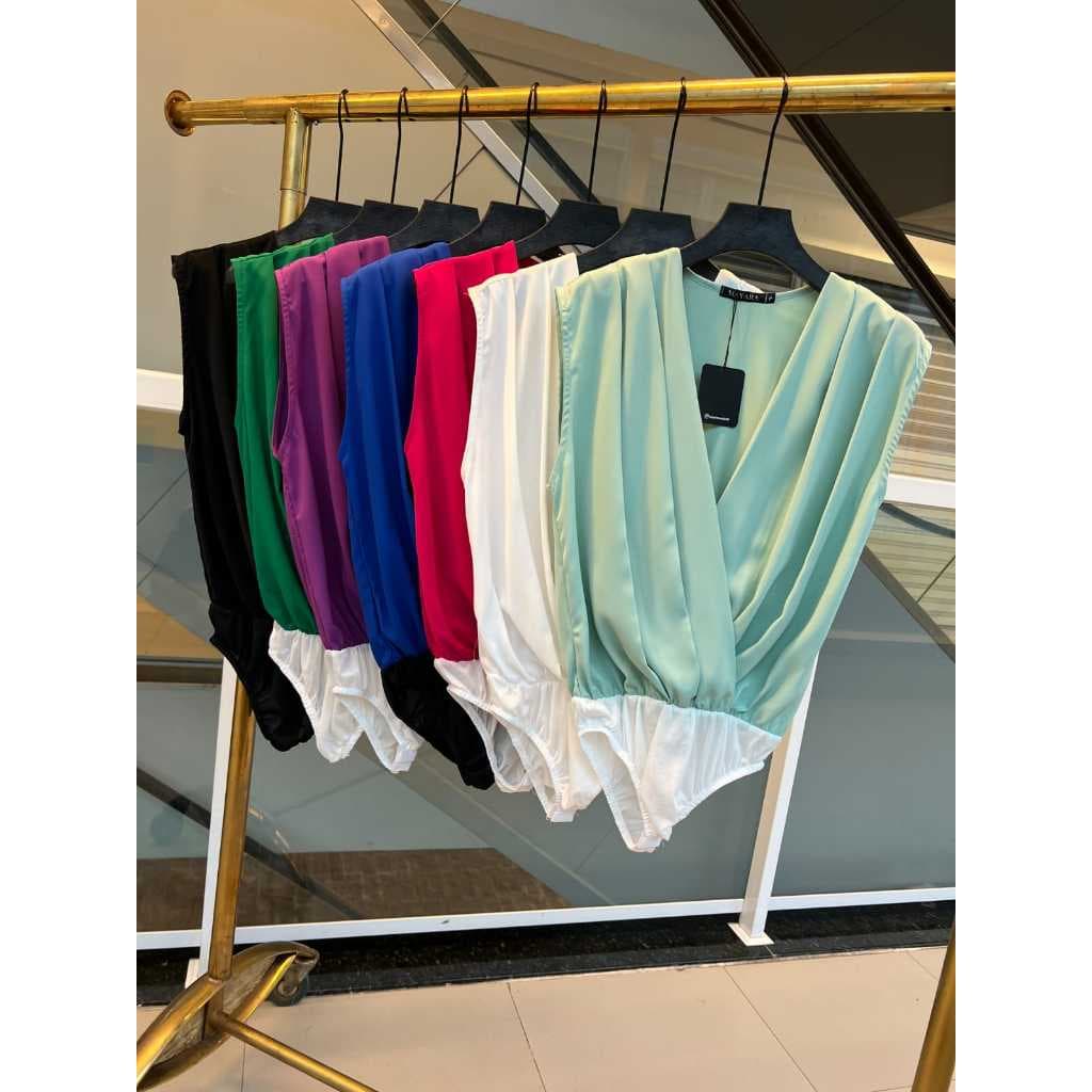 BODY SEM MANGA BLUSA FEMININO BODY CRUZADO PROMOCAO