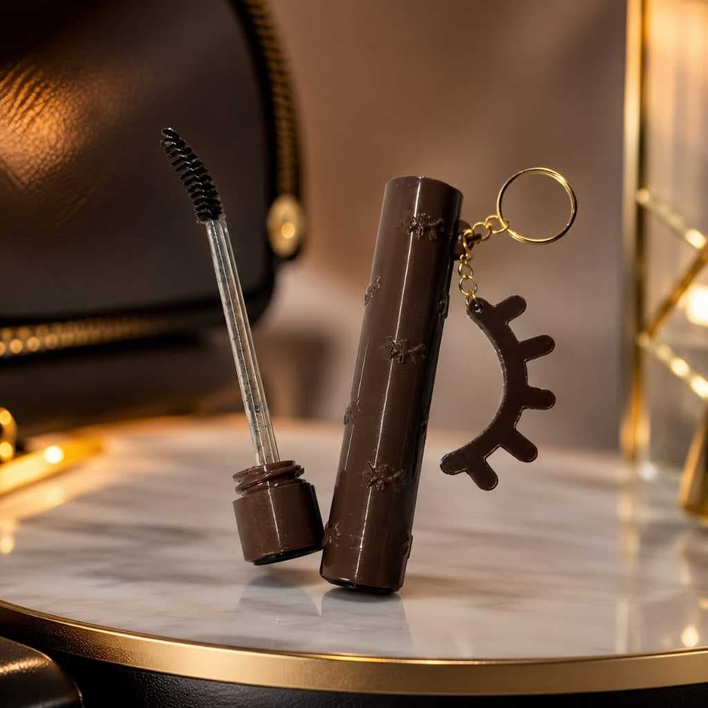 Kit 10 Unidades Chaveiro Porta Escovinha de Cílios e Sobrancelhas | Brinde de Lash e Design de Sobrancelhas