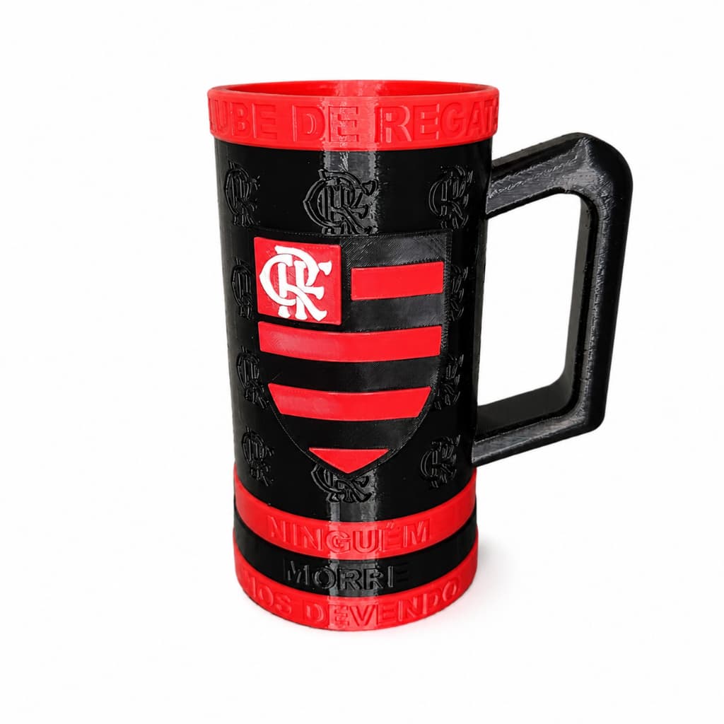 Porta Latas Flamengo com Alça para Churrascos e Jogos – Suporte para Lata 350ml e 473ml