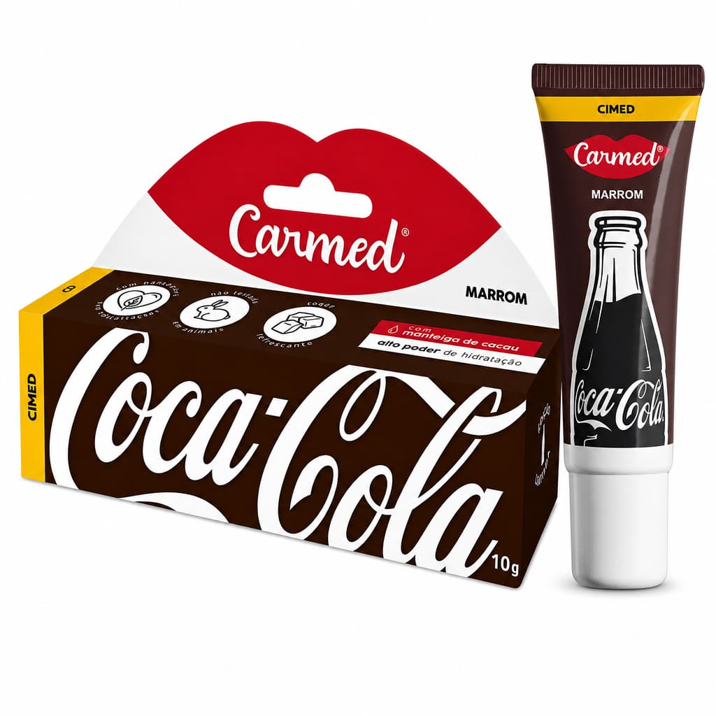 Carmed Coca-Cola Marrom Hidratante Labial 10g - Edição Limitada