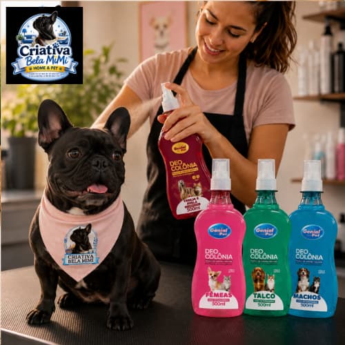 Perfume Deo Colônia 500ml Cães Gatos cereja e avelã