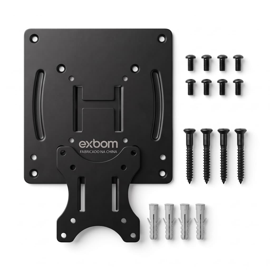 Suporte Parede Fixo Tv Monitor 14 a 28 Universal Vesa 75x100 Resistente Até 15 Kg