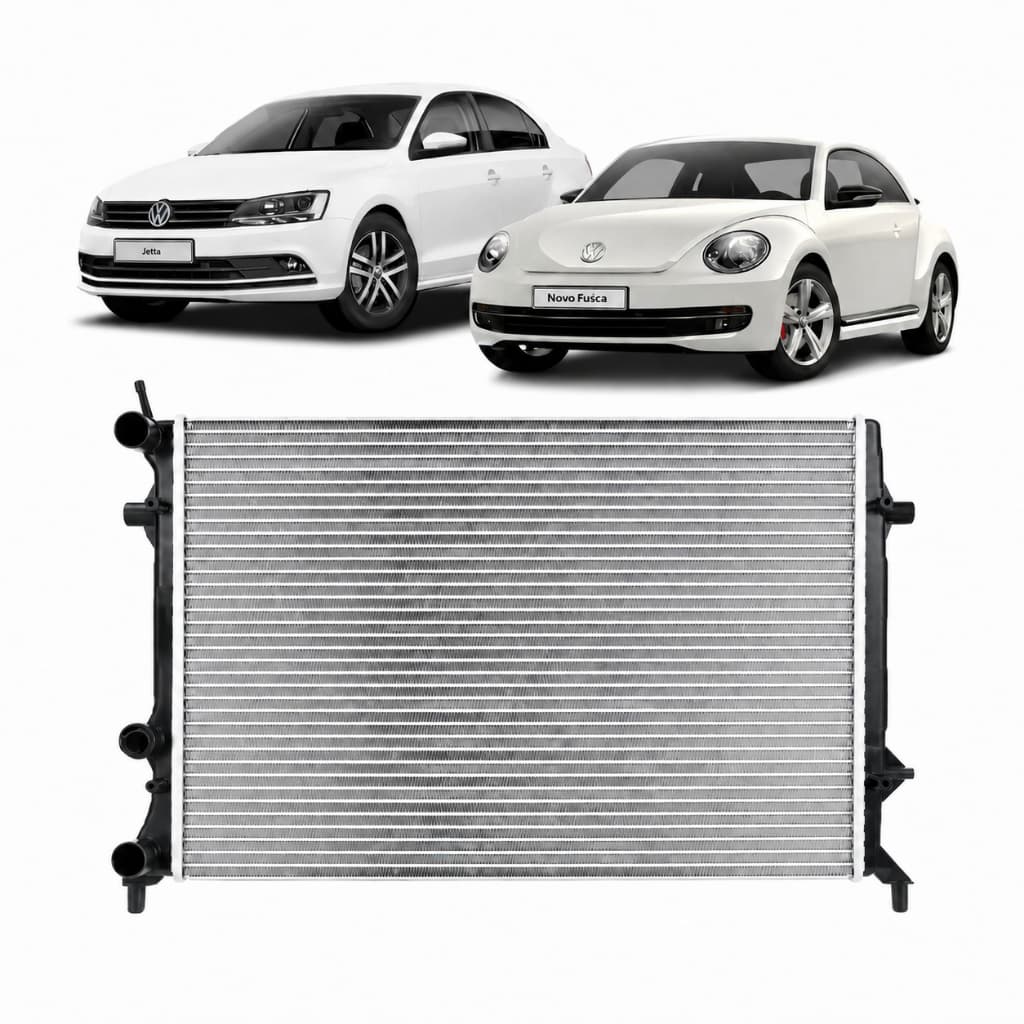 Radiador Novo Fusca Vw Jetta 2.0 2011 2012 2013 2014 A 2017
