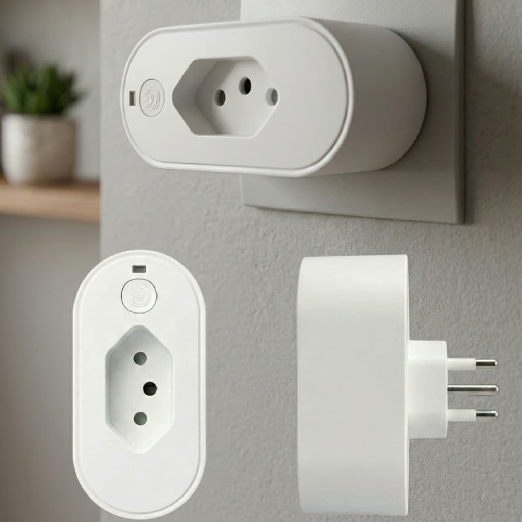 Tomada Inteligente Bivolt Alexa Google App Wi-fi 2.4 Automação Residencial Remoto
