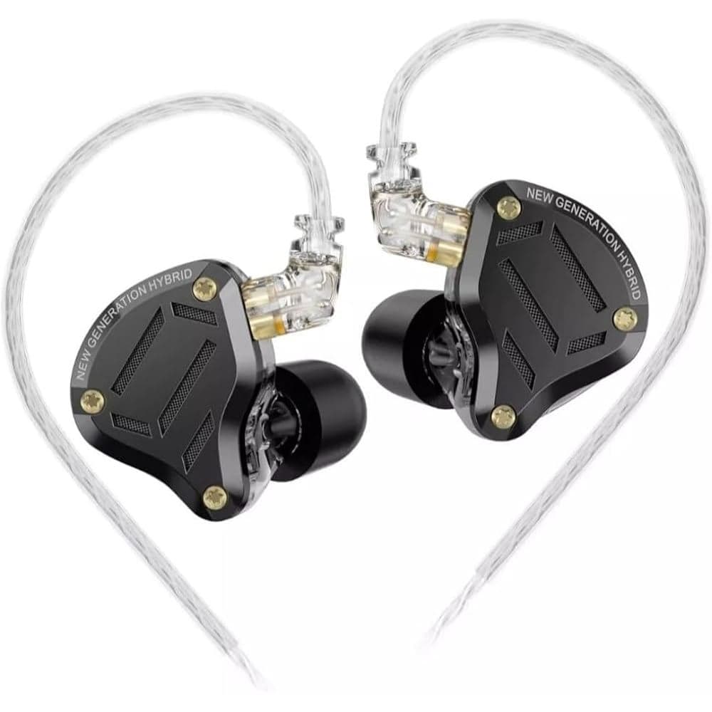Fone De Ouvido In-ear KZ ZS10 PRO 2 Profissional Retorno de Palco Black SEM MICROFONE + BAG INCLUSO