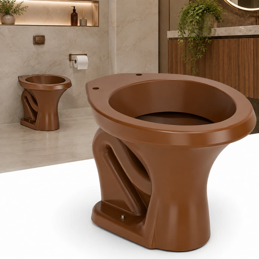 Bacia Vaso Sanitário Convencional Ocre Logasa