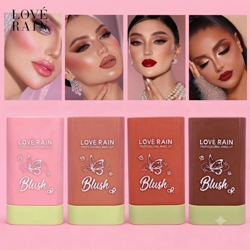 Blush Bastão Love Rain Stick Efeito Glow Radiante Maquiagem Facial
