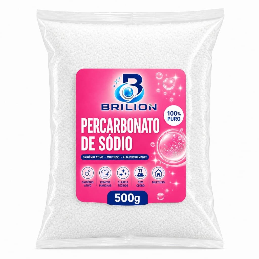 Percarbonato de Sódio 500g 100% Puro Limpeza Geral Tira Mancha