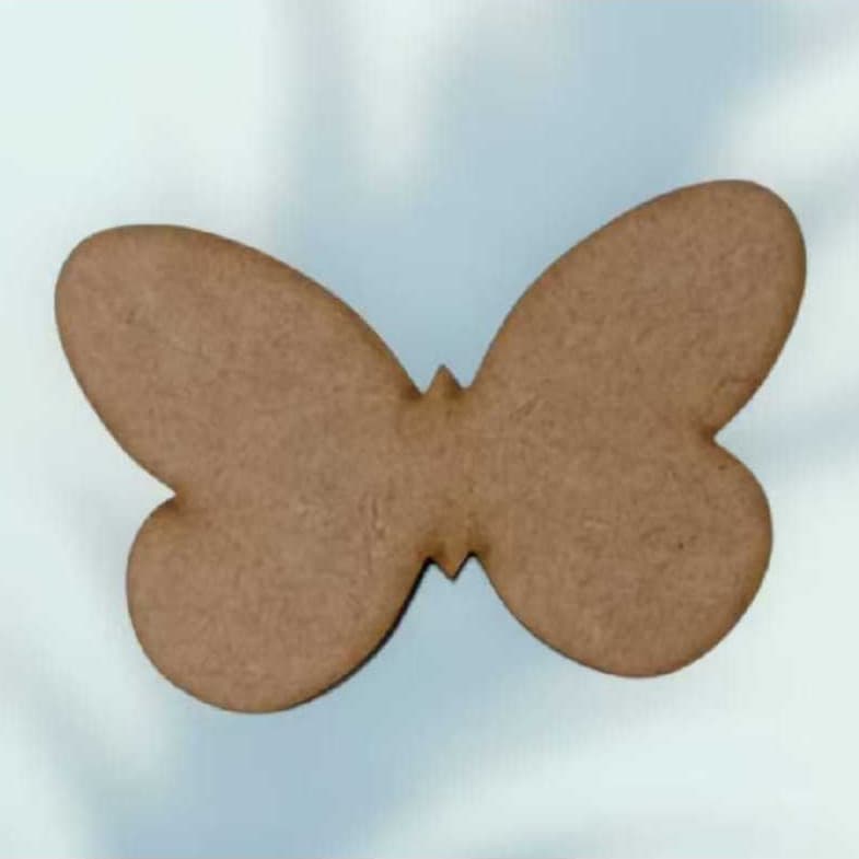 Kit aplique borboleta mdf 6mm para artesanato com 30 unidades.