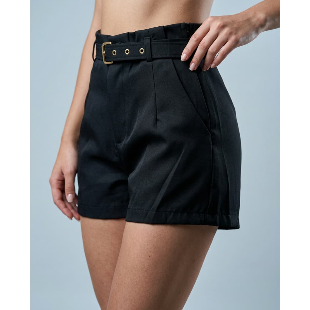 Short Alfaiataria Feminino Short Cintura Alta Short Com Cinto Shorts Feminino Social Short Feminino Casual