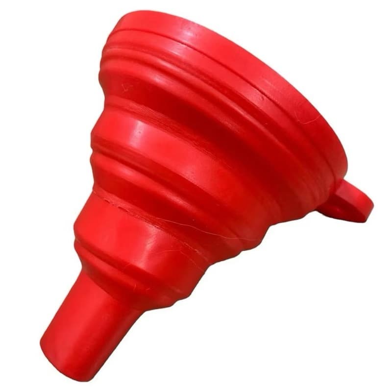 Funil Retrátil de Silicone Dobrável – Prático e Econômico de Espaço