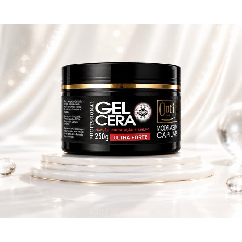 Kit 02 Gel Cera Capilar Ultra Forte Ouribel 250g