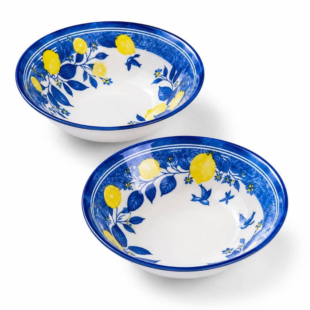 Kit 2 Bowl Cumbuca Ceramica Limão Siciliano 400 Ml