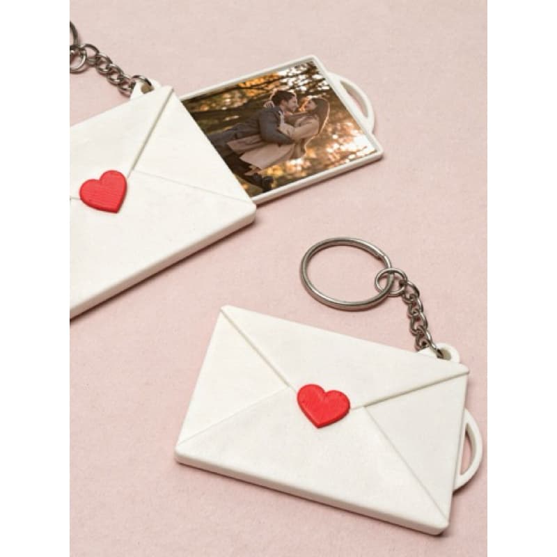Chaveiro Porta-Foto Envelope Personalizado – Impressão 3D