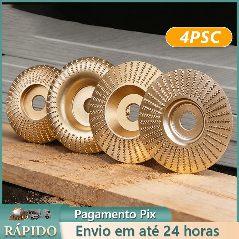 Kit4 100mm Wood Grinding Disc for Angle Grinder, 100mm 4 inches Diameter, Wood Grinder