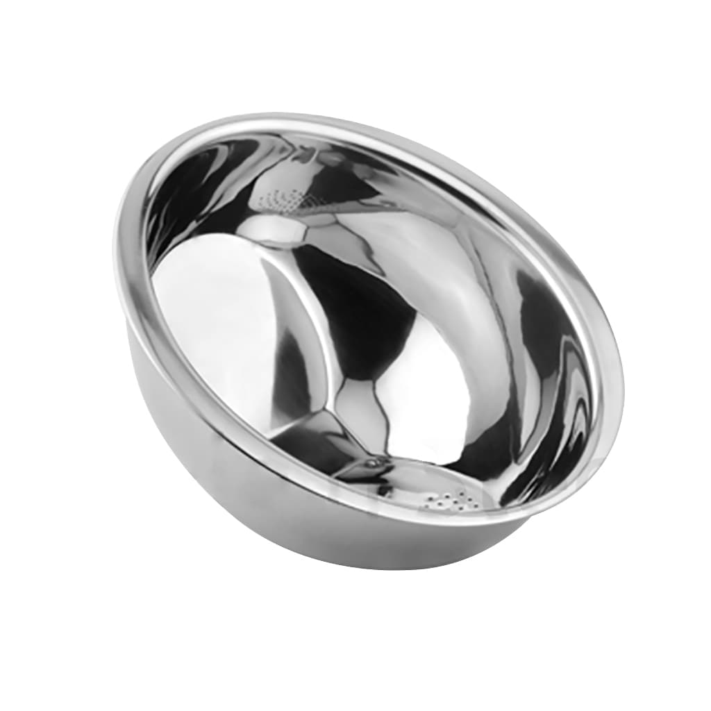 Escorredor Inox com Dreno Inclinado para Arroz e Alimentos