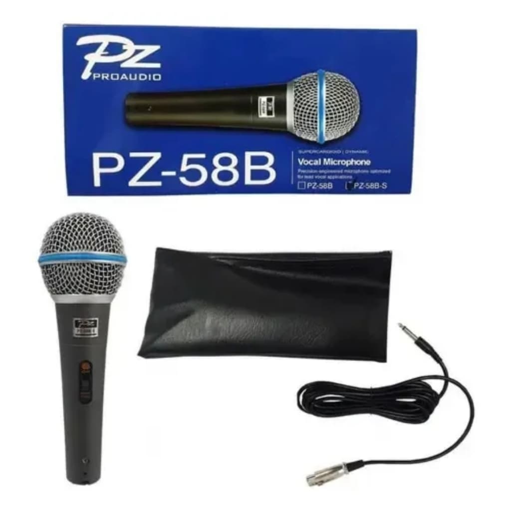 Microfone com fio Pz-58b