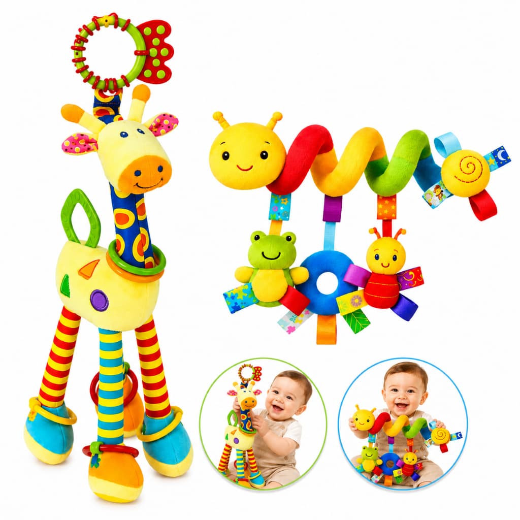 Bebê Recém Nascido Mobile Centopeia Espiral Carrinho Brinquedo Conforto de Berço Com Chocalho