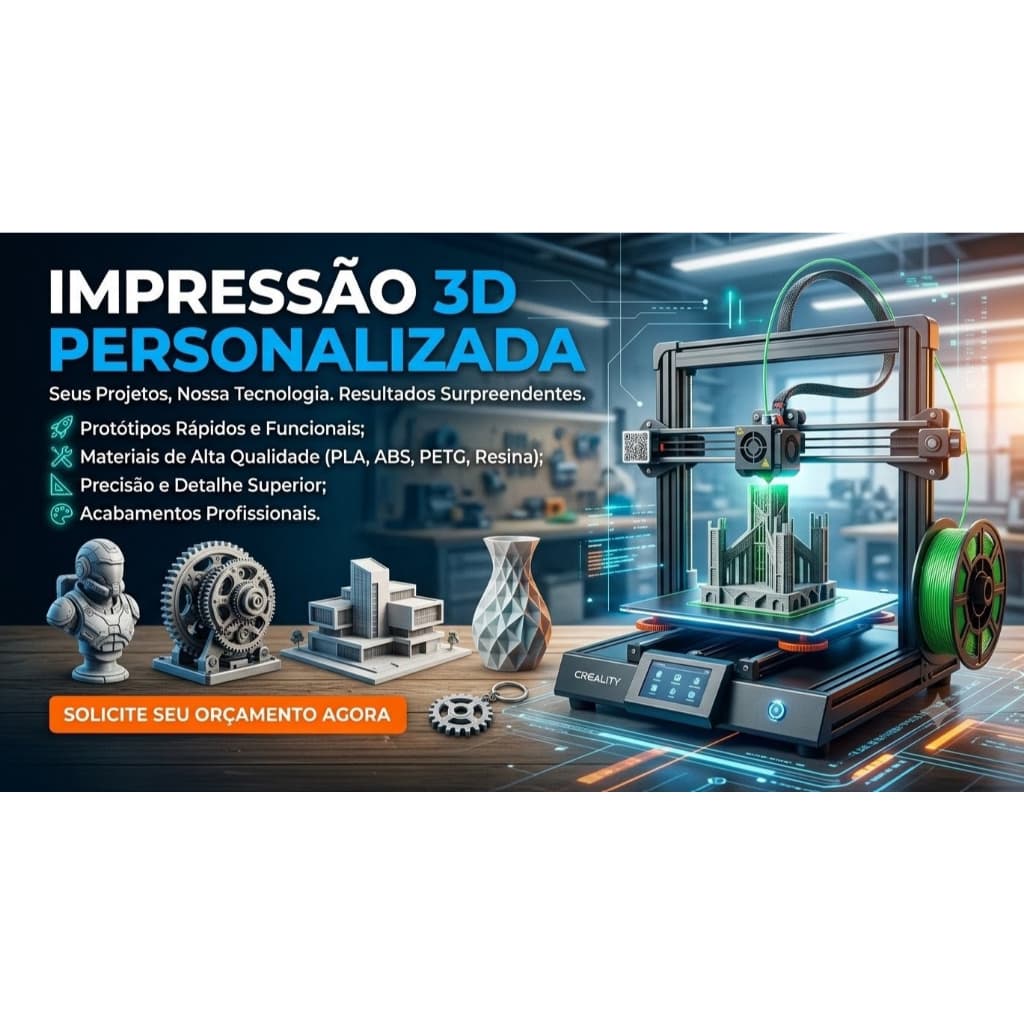 Serviços de Impressão 3D - Personalizados