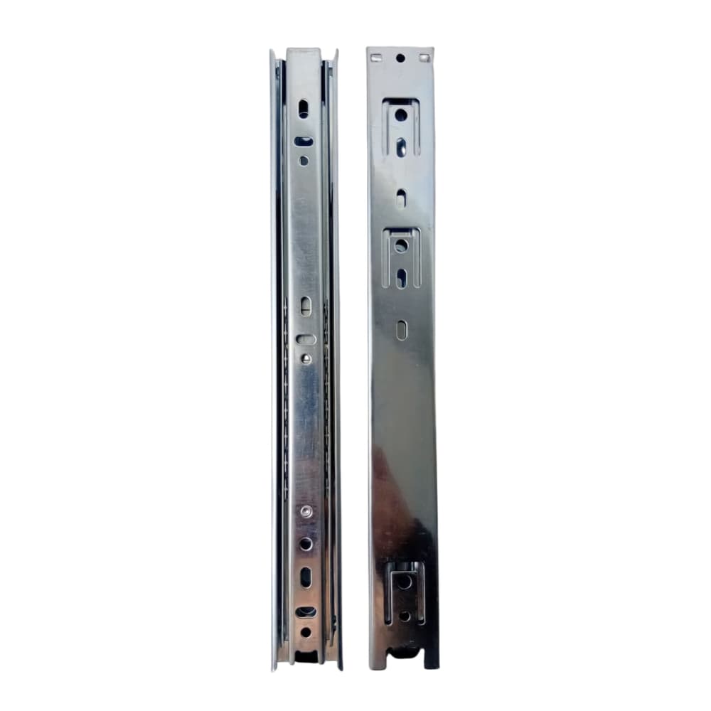 Corrediça Telescópica Fgvtn Prateado TN H45 300MM Gaveta 35kg