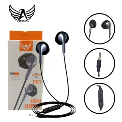 Fone c/fio Com Microfone Altomex At-310 preto