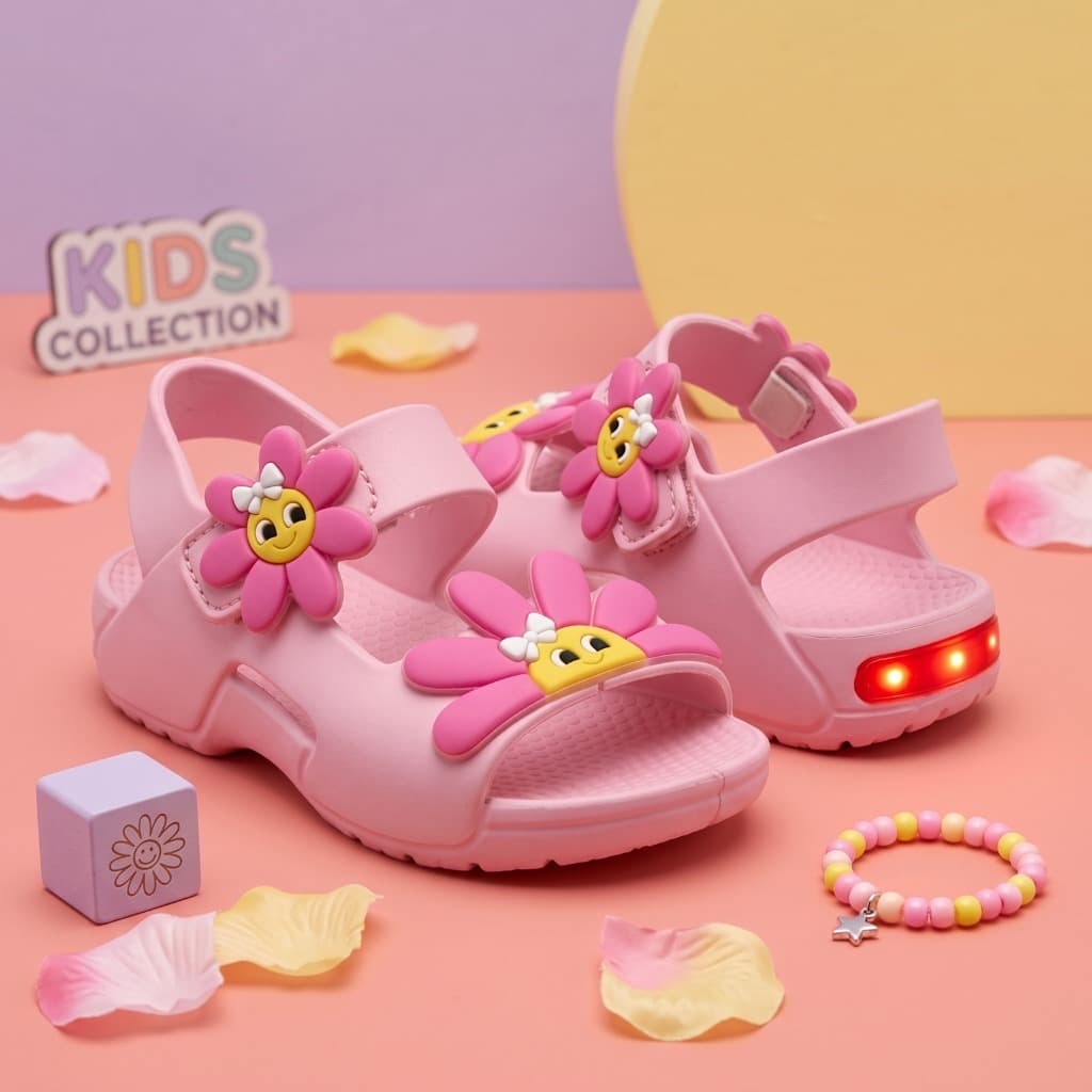 Sandália Papete LED Menina Infantil Feminina Criança Leve e Confortável Vários Modelos Envio Rápido