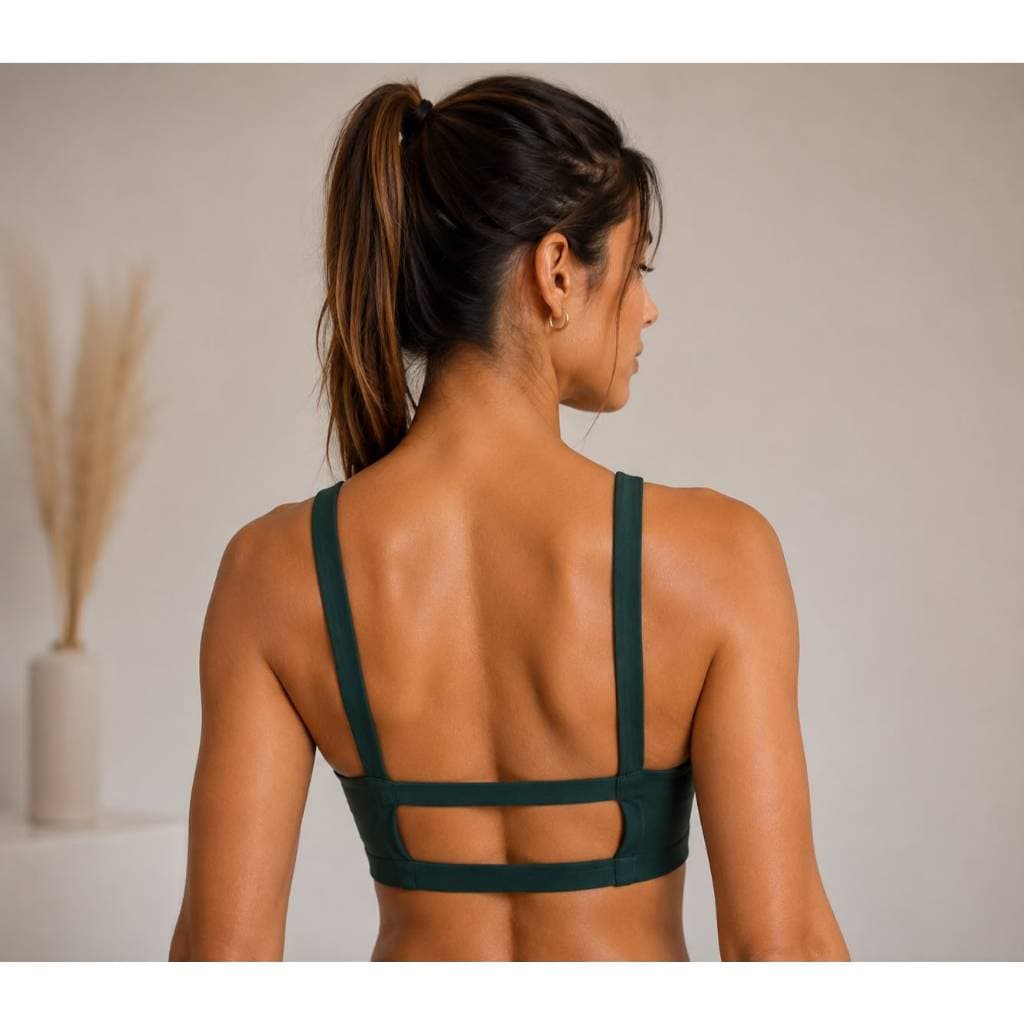 Top Fitenss Feminino Academia Top Personalizado c/ a logo do Client Treino Alta Sustentação Cropped com entrada pra Bojo