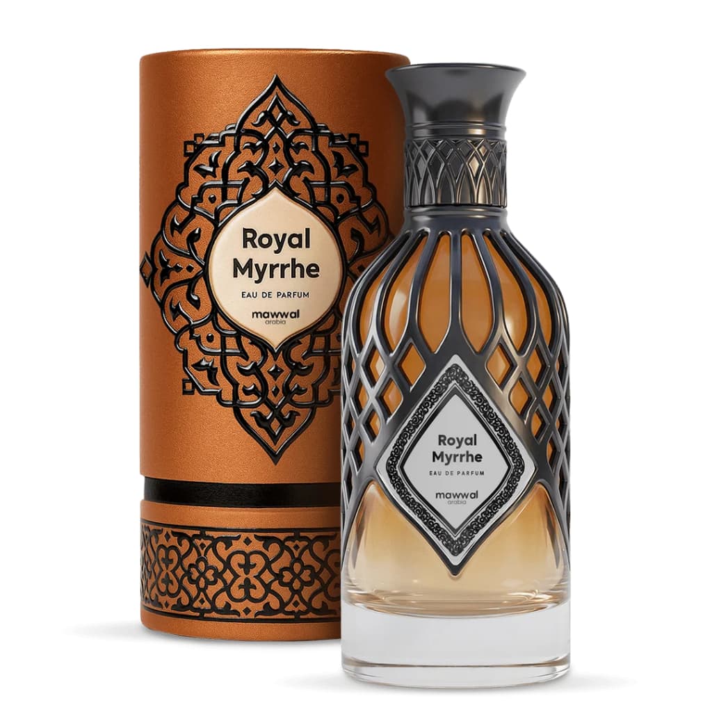 Mawwal Royal Myrrhe Perfume Árabe 100ml | Eau de Parfum Importado Original | Fragrância Masculina e Feminina Unissex