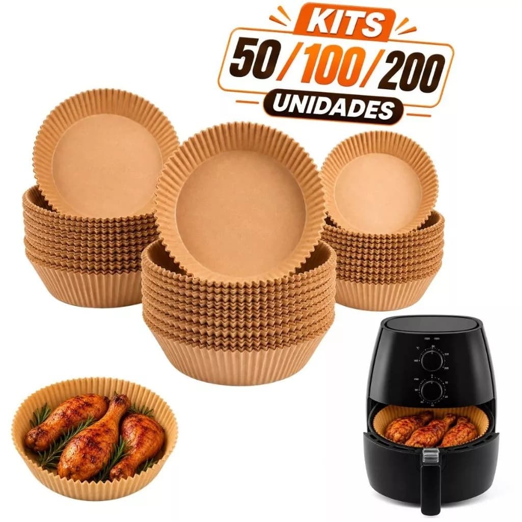 Forma Descartável Papel Airfryer Antiaderente Para Cozinha