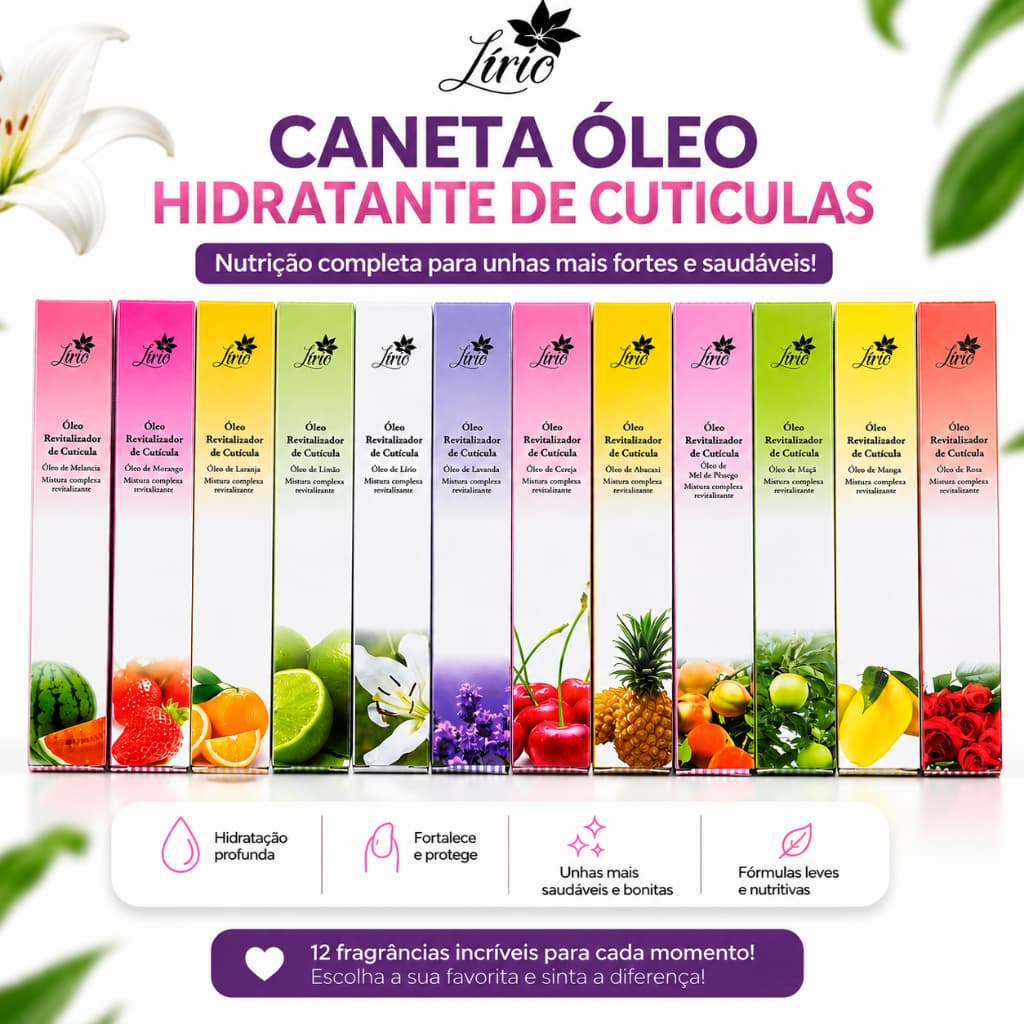 Caneta óleo hidratante  para Cutícula Tratamento Revitalizante Unhas
