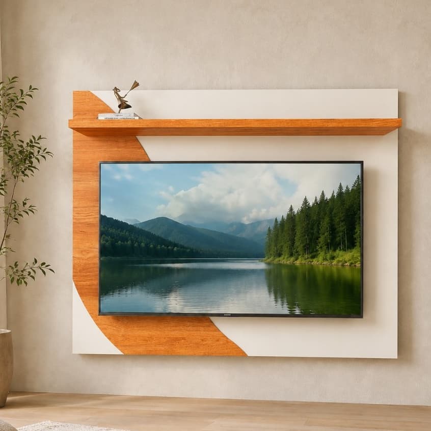 Painel para TV até 44 Polegadas Suspenso com Prateleira Opcional – Painel  Cor 2 em 1