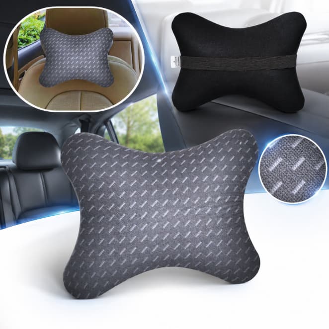 Almofada Apoio Cervical De Pescoço E Cabeça Em Neoprene Para Carro,Onibus e cadeira gamer Variado
