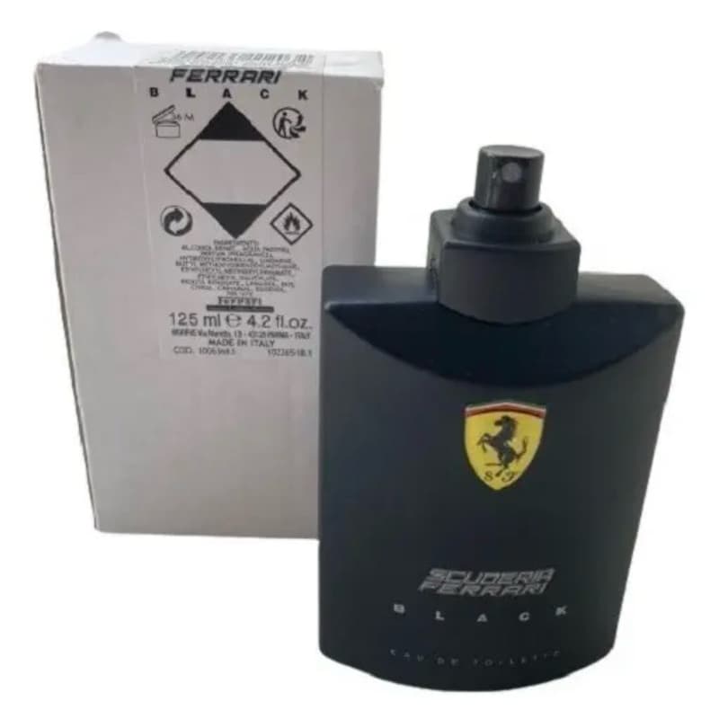Perfume Ferrari Black 125ml Eau De Toilette Original Versão Tester - Leia A Descrição