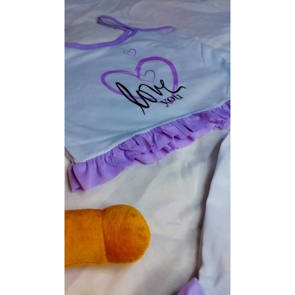 Pijama Baby Doll Infantil Menina Tecido Poliéster Macio Durável Não Faz Bolinha