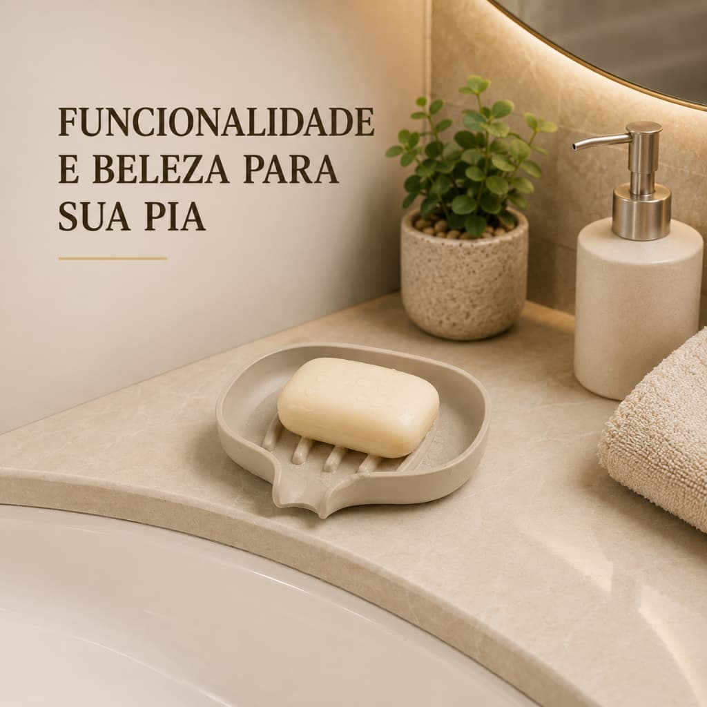 Kit 2 Saboneteiras Porta Sabonete Lavabo Escoamento Rápido Evita Mofo Lodo Conserva
