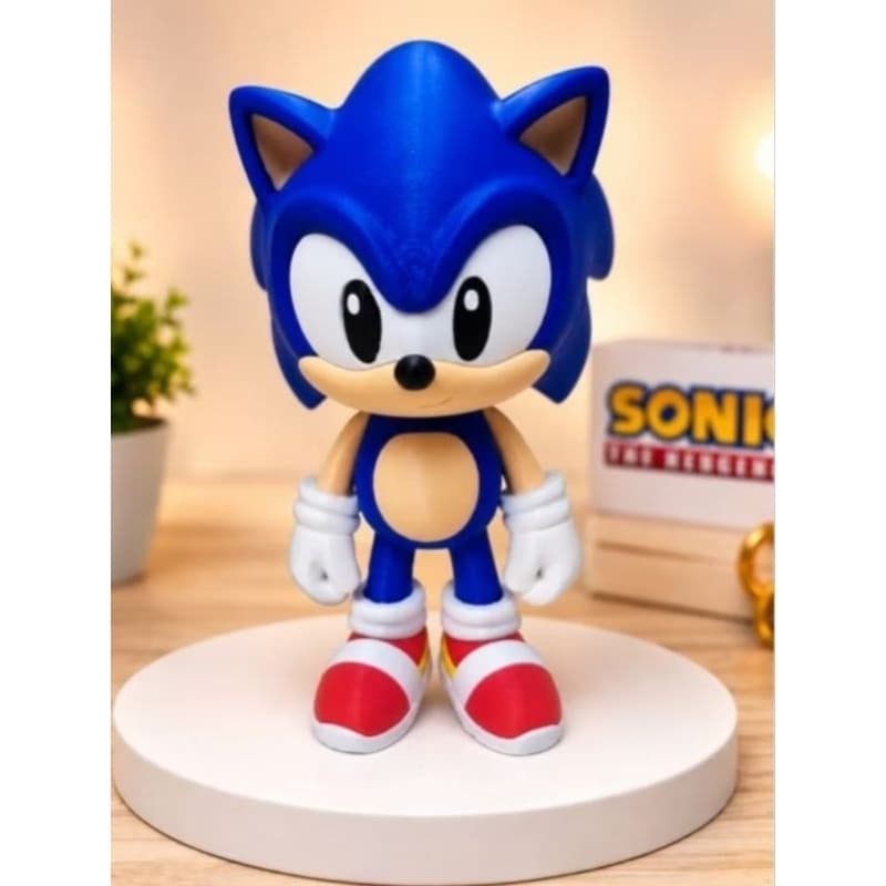 Boneco Sonic 9,5 cm Escultura Decorativa colecionável  Gamer Geek