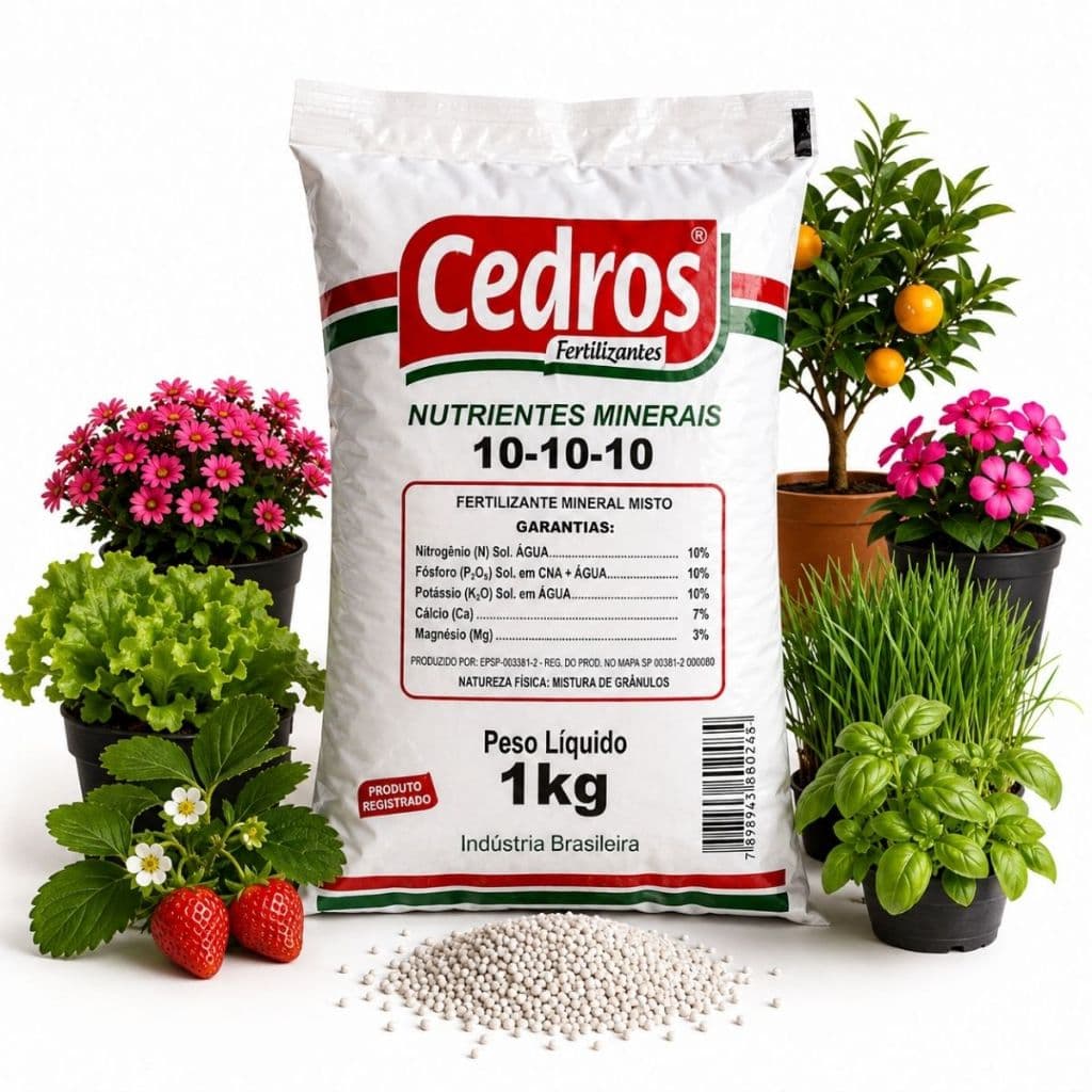 NPK 10-10-10 Fertilizante E Adubo Natural Para Plantas Jardins Hortas Frutiferas