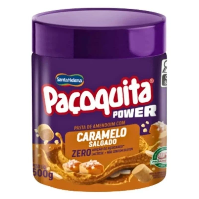 Pasta Pacoquita Power Caramelo Salgado 500g