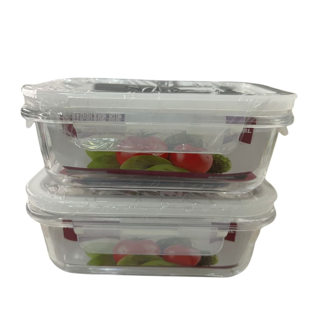 KIT DE POTE HERMÉTICO DE VIDRO 1040 ML MARMITA FITNESS MARMITA DA SEMANA POTE MICROONDAS FREEZER E LAVA LOUÇAS