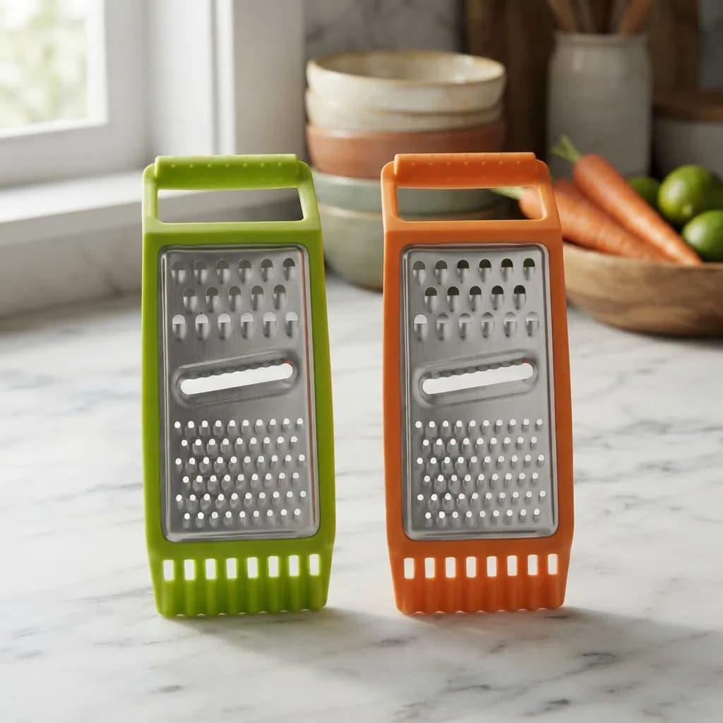 Ralador Multiuso De Plástico Inox 20x10cm