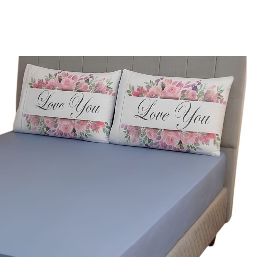 Jogo de Lençol Sonata Casal Queen 3 Peças 400 Fios Micropercal Lençol com Elástico + 2 Fronhas Estampadas