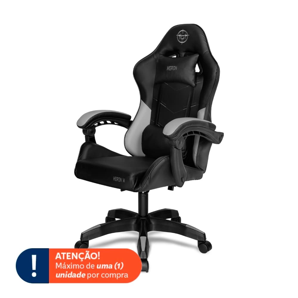 Cadeira Gamer TGT Heron M, Preto, TGT-HRM-BK02