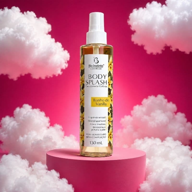 Body Splash desodorante colônia banho de Vanilla - Bio instinto 130 ml