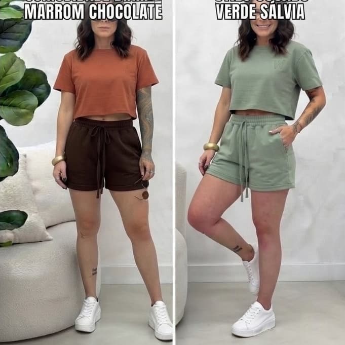 KIT DUPLA DE 2 SHORTS ESSENCIA URBANA