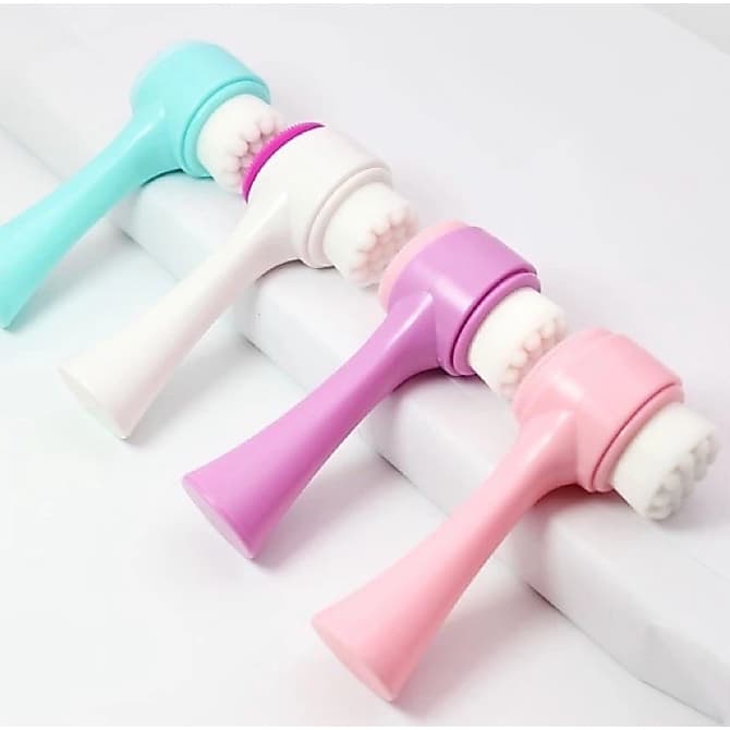 Escova Facial 3D Massagem Limpeza Esfoliação Suave Dia a Dia Skin Care