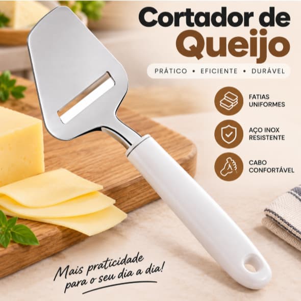 Plaina de Queijo Original Line Fatiador de Queijo em Aço Inox Ralador Laminador para Cozinha